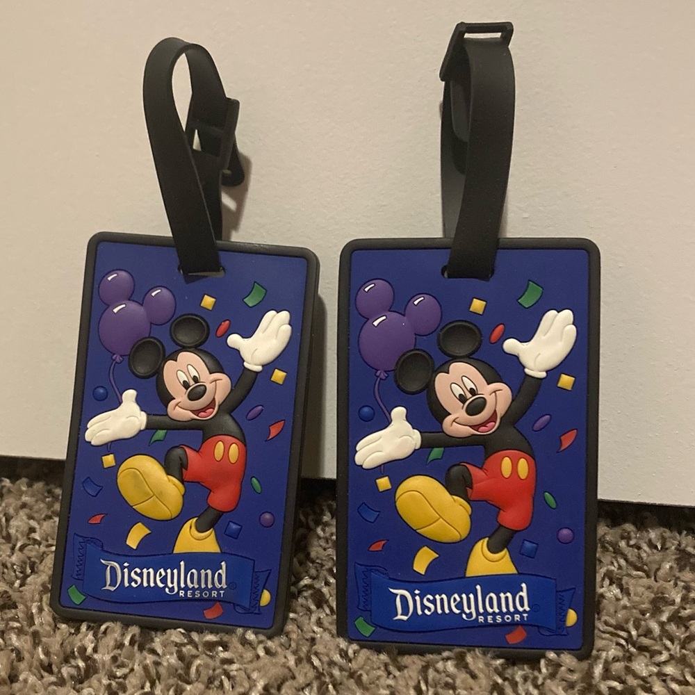 2 Disney Luggage Tags